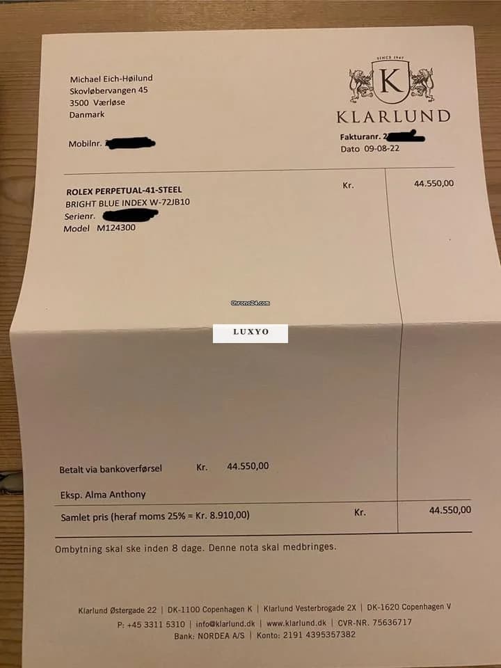 Rolex Oyster Perpetual 41 Worn only 5-10 times. Box, service, reciepts - Thumbnail 9