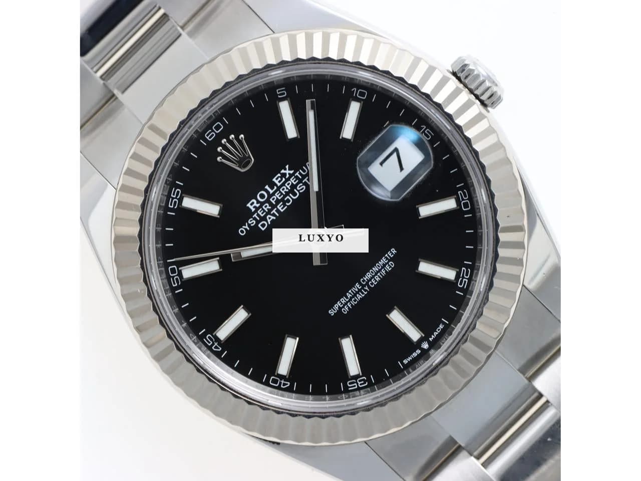 Rolex Datejust 41 Ref. 126334 Black Dial Full Set Year 2022 Italian Card - Thumbnail 3