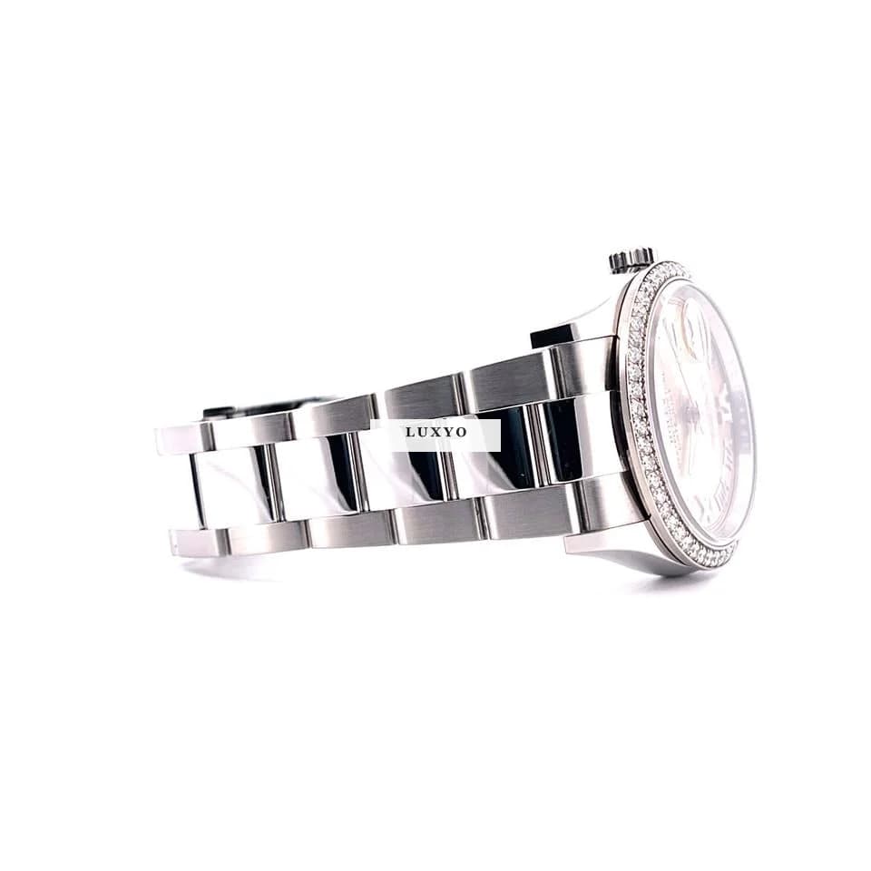 Rolex Datejust 36 126284RBR / Pink and Diamonds / Box and Paper / Roman / very good Condition / 2020 - Thumbnail 13