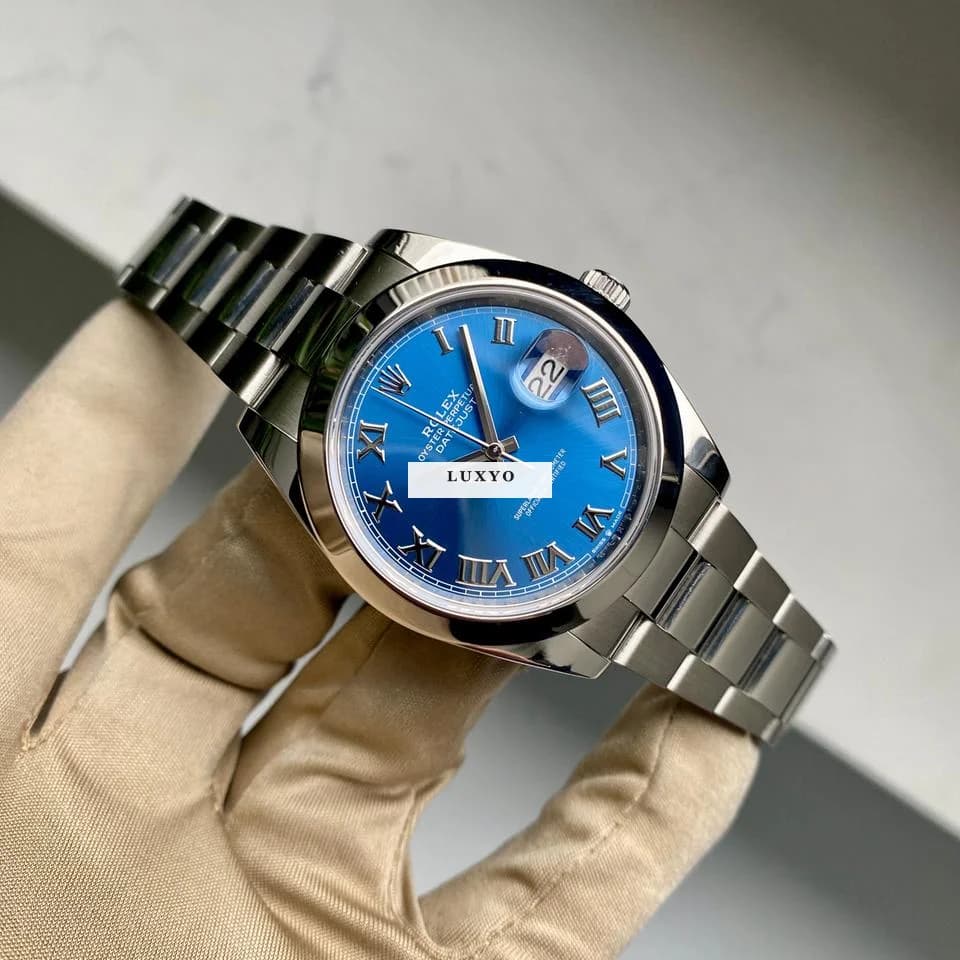 Rolex Datejust 41 | 126300 | Box & Papers | 2020 | Azzurro Blue Dial | Oyster - Thumbnail 11