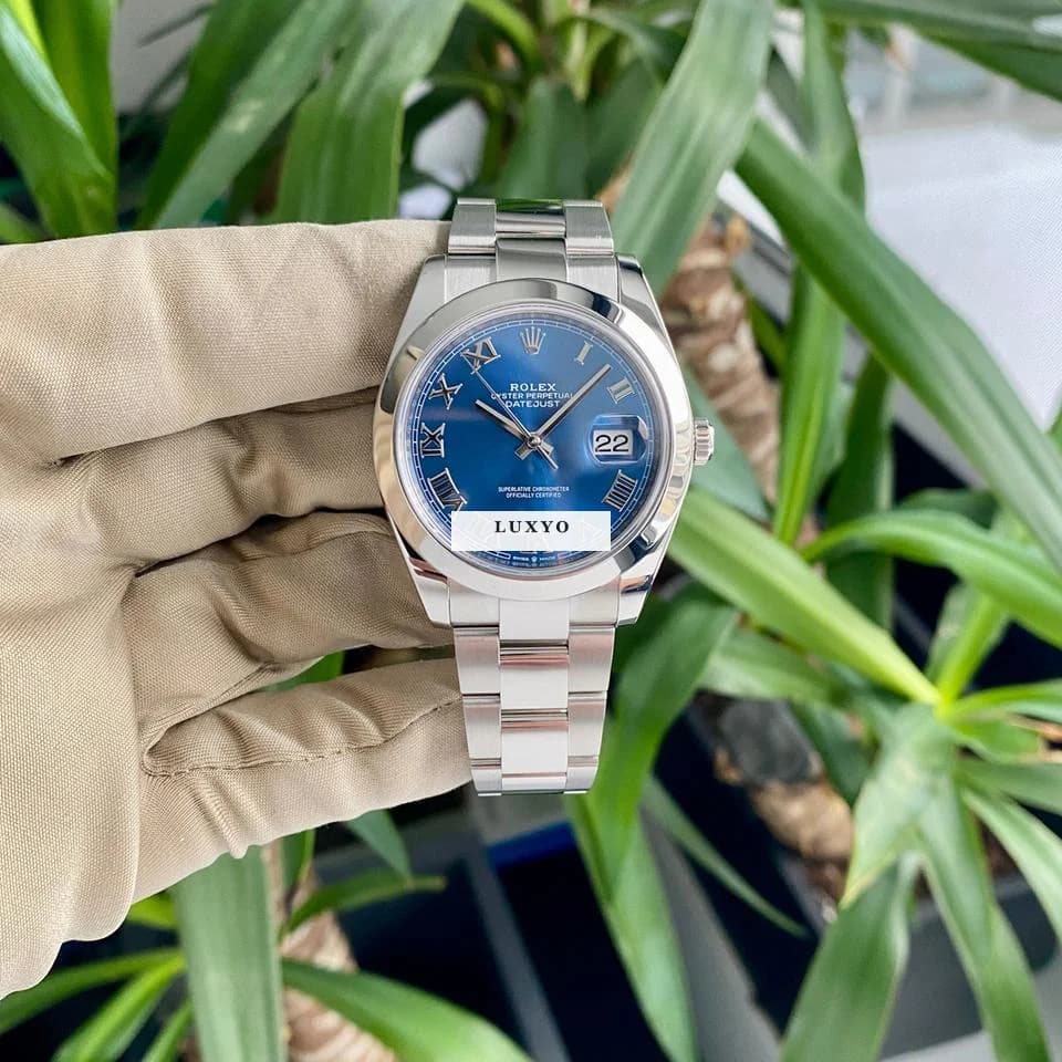 Rolex Datejust 41 | 126300 | Box & Papers | 2020 | Azzurro Blue Dial | Oyster - Thumbnail 12