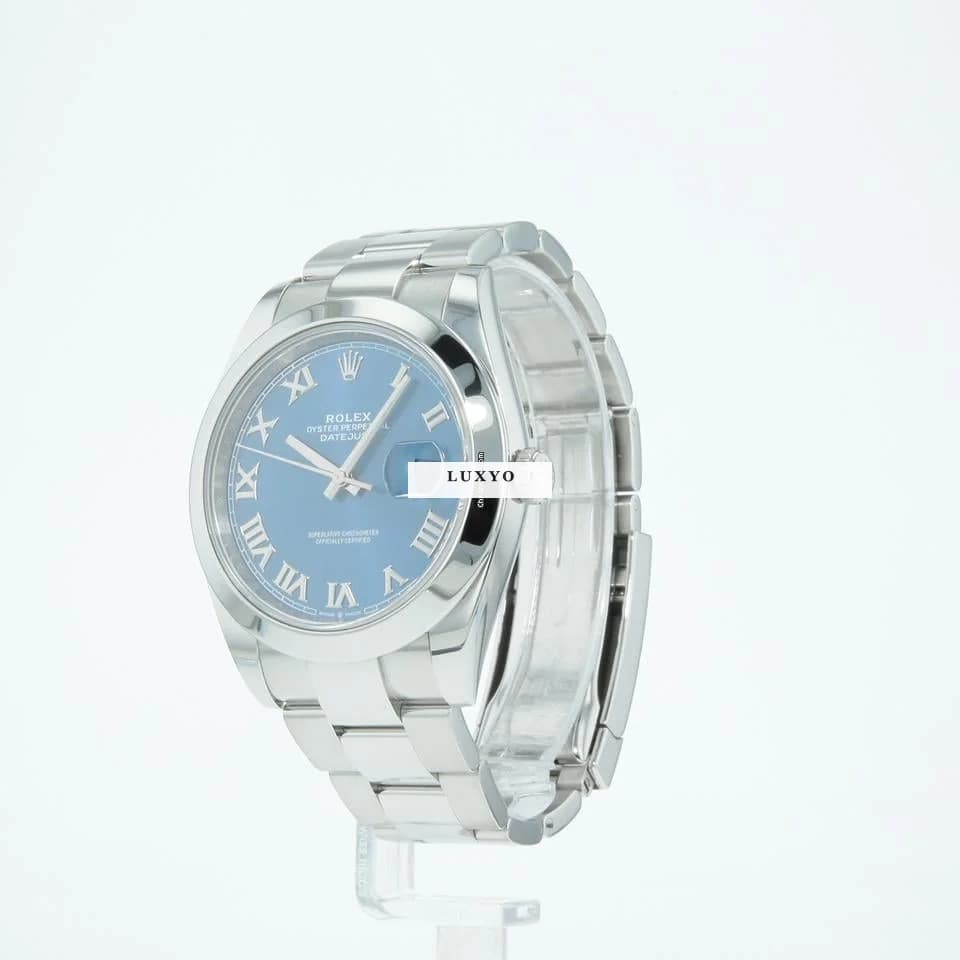 Rolex Datejust 41 | 126300 | Box & Papers | 2020 | Azzurro Blue Dial | Oyster - Thumbnail 3