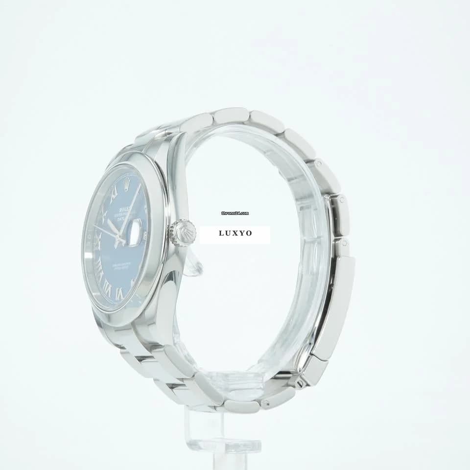 Rolex Datejust 41 | 126300 | Box & Papers | 2020 | Azzurro Blue Dial | Oyster - Thumbnail 4