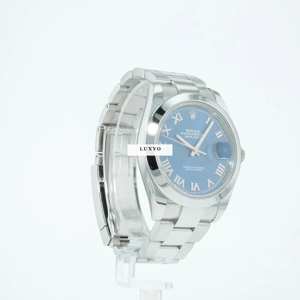 Rolex Datejust 41 | 126300 | Box & Papers | 2020 | Azzurro Blue Dial | Oyster - Thumbnail 9