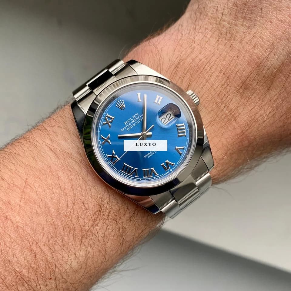Rolex Datejust 41 | 126300 | Box & Papers | 2020 | Azzurro Blue Dial | Oyster - Thumbnail 10