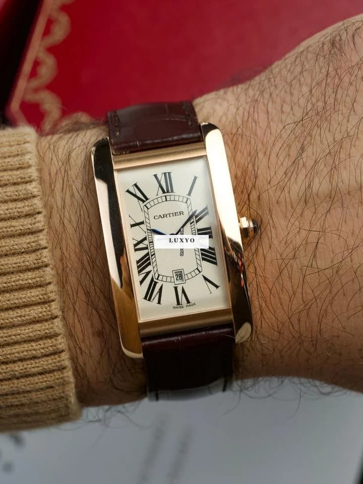 Cartier Tank Americaine  Box & unsigned papers - Thumbnail 2