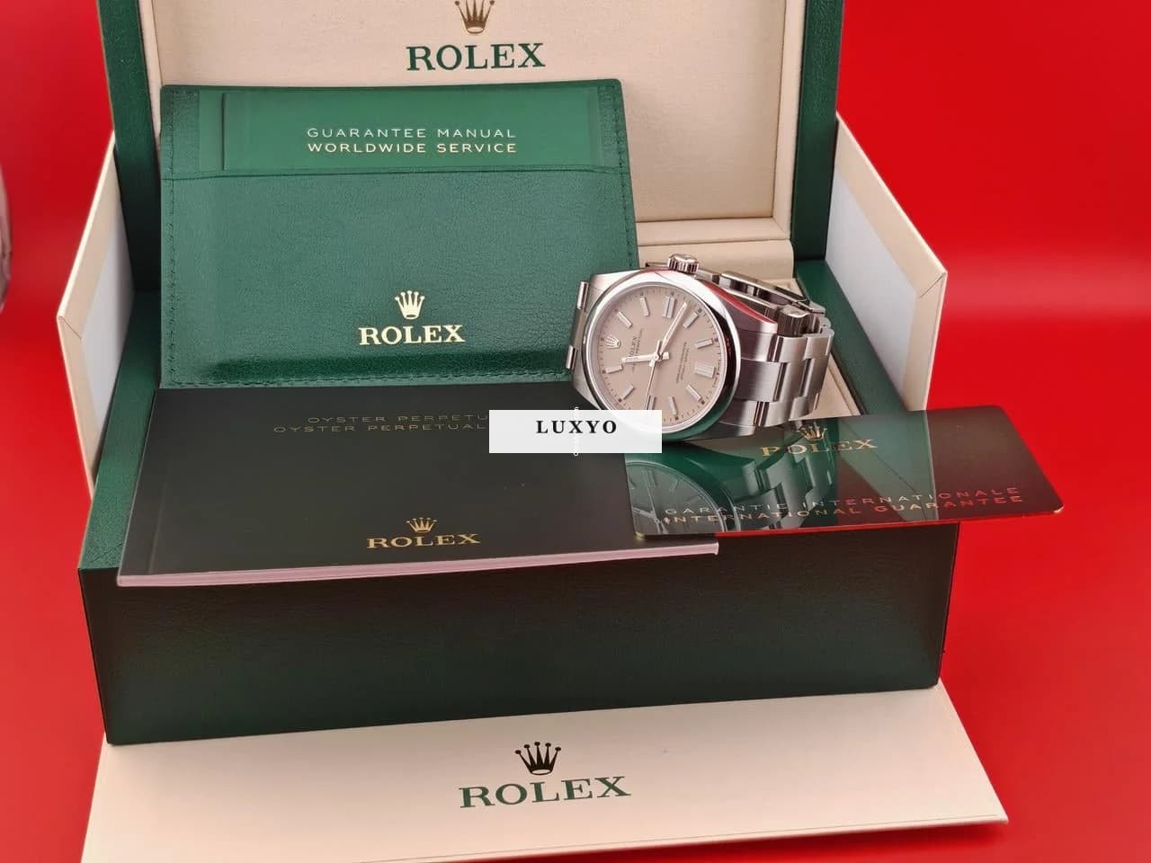 Rolex Oyster Perpetual 41 mm, NEW, 134300 2025 Beige Dial, Full set, Unworn - Thumbnail 3