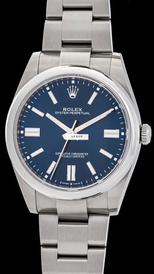 Rolex 124300 bluOyster Perpetual 41 Oyster perpetual 124300 blu dial Full Set 2024 - Thumbnail 2