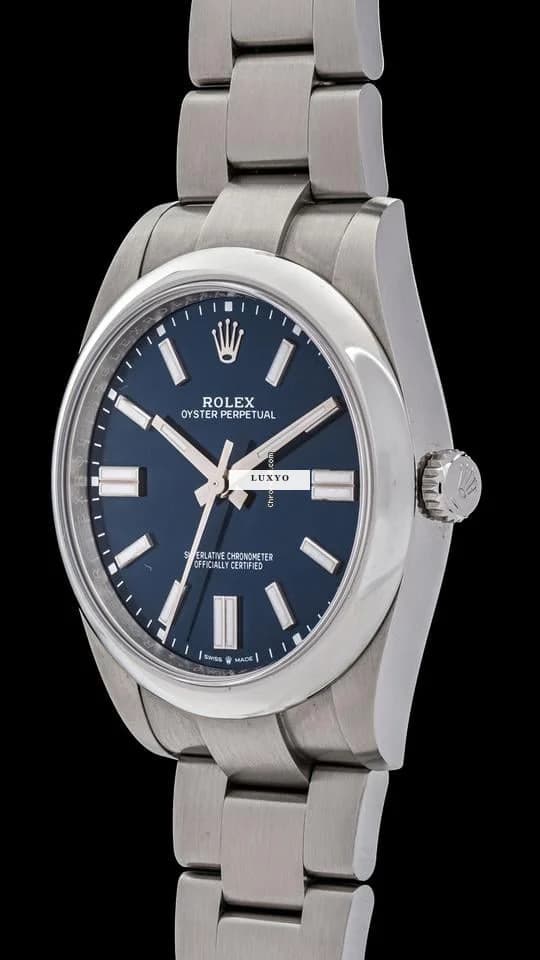 Rolex 124300 bluOyster Perpetual 41 Oyster perpetual 124300 blu dial Full Set 2024 - Thumbnail 3