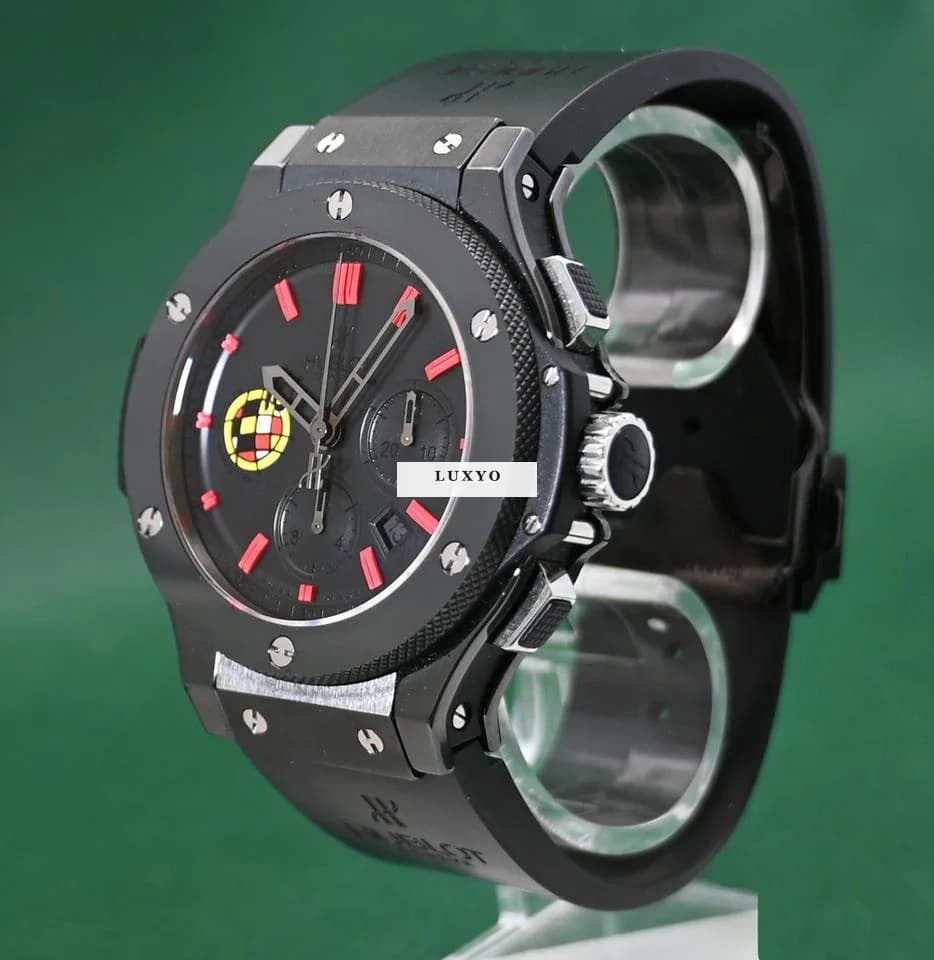 Hublot Big Bang 44mm Spanish Football Federation Limited 1 Of 250 Ceramic Chronograph Box&Papers - Thumbnail 2