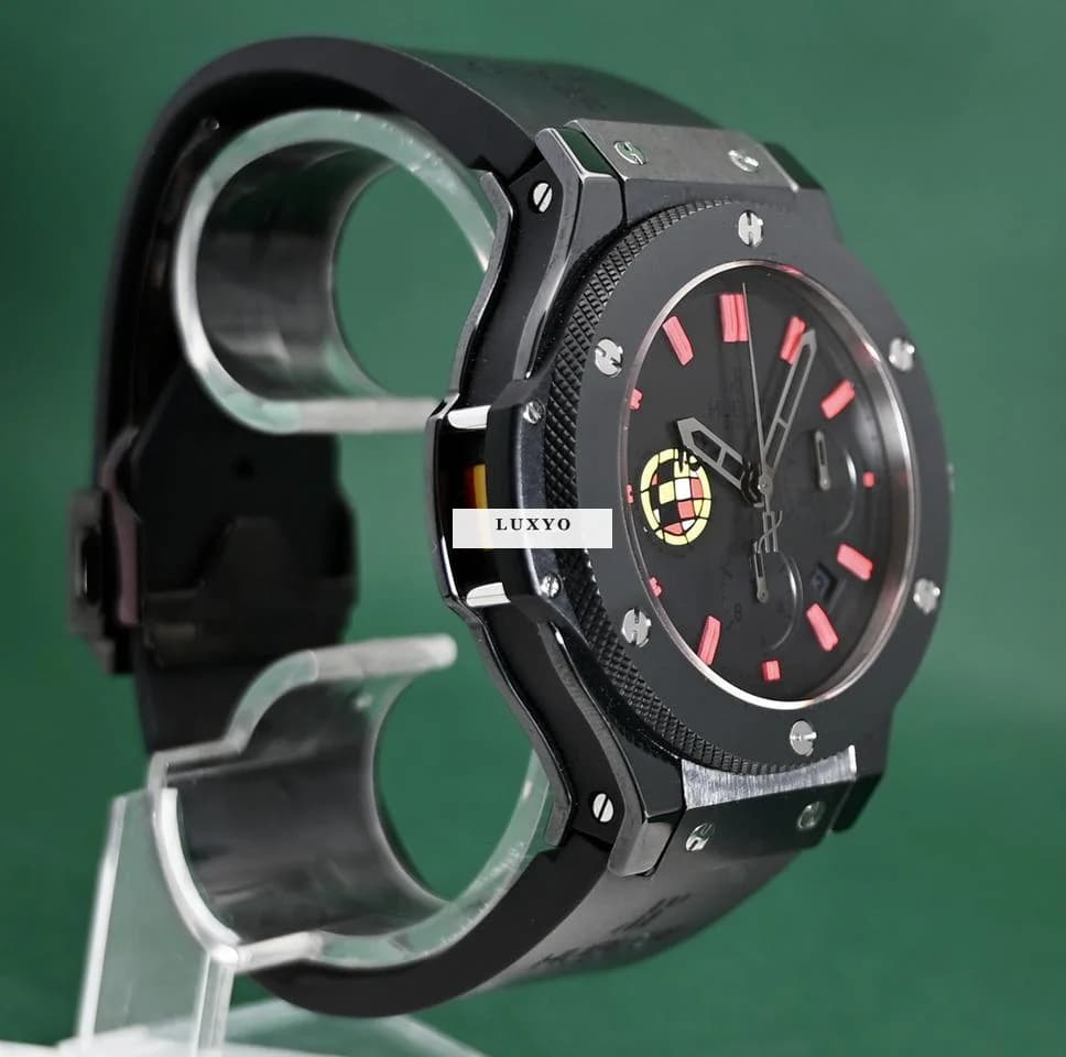 Hublot Big Bang 44mm Spanish Football Federation Limited 1 Of 250 Ceramic Chronograph Box&Papers - Thumbnail 3