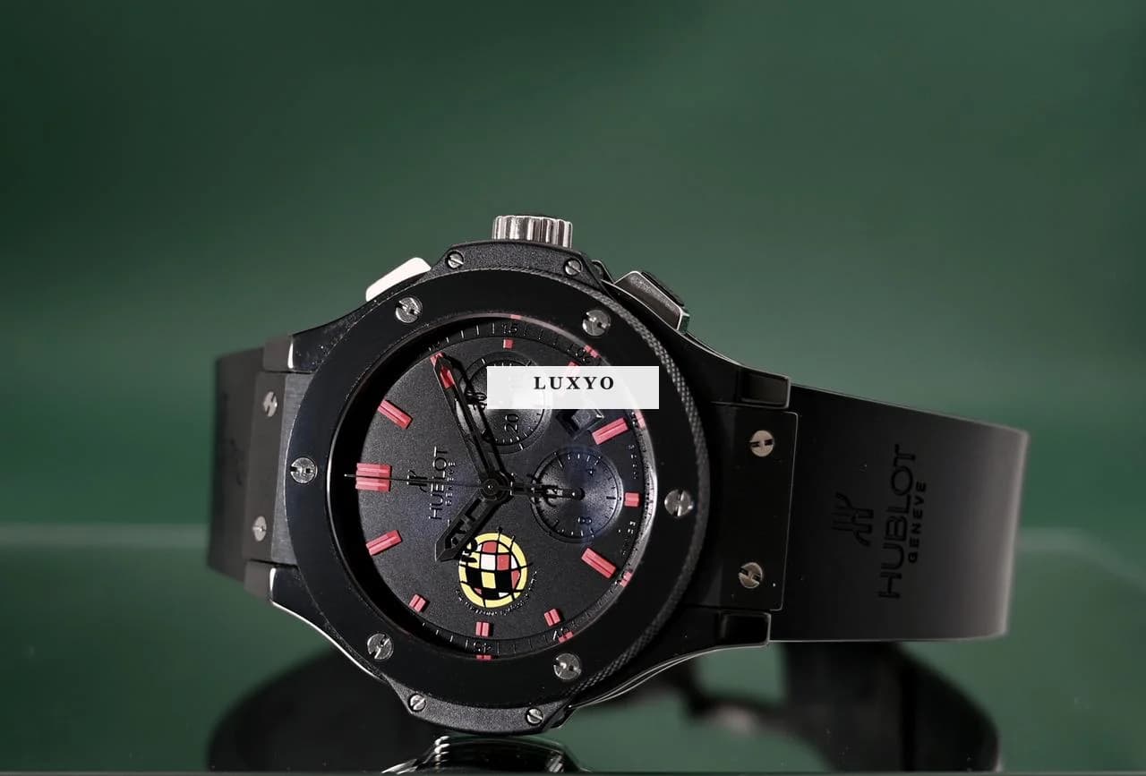 Hublot Big Bang 44mm Spanish Football Federation Limited 1 Of 250 Ceramic Chronograph Box&Papers - Thumbnail 7
