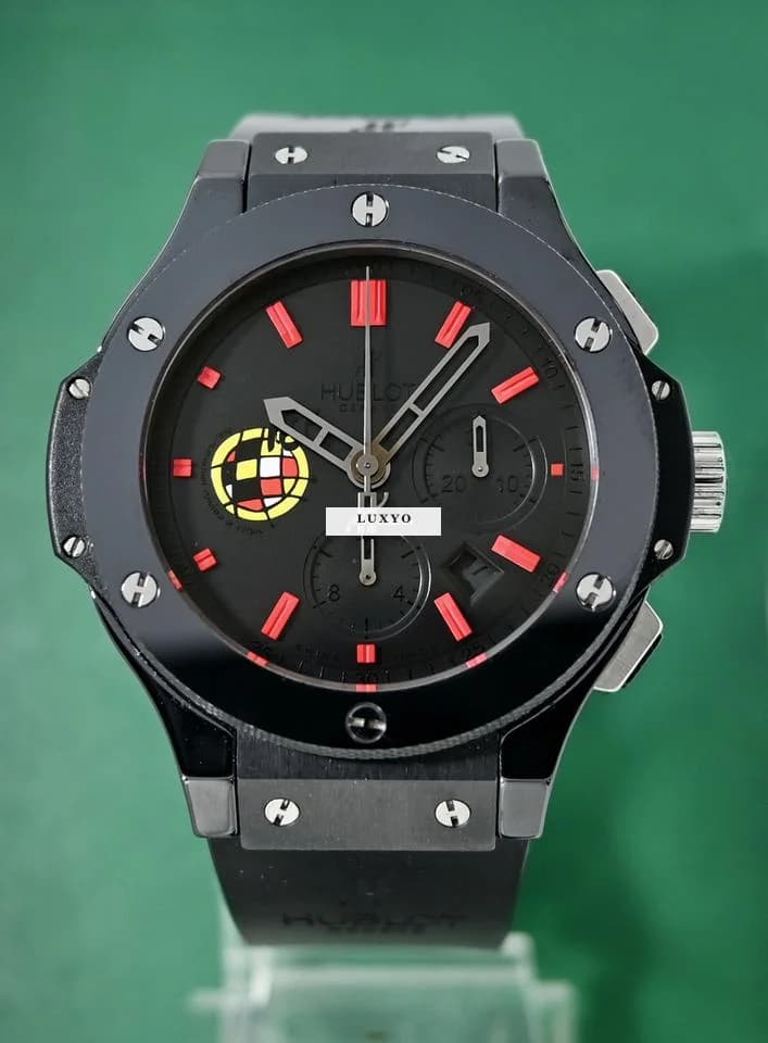Hublot Big Bang 44mm Spanish Football Federation Limited 1 Of 250 Ceramic Chronograph Box&Papers - Thumbnail 8