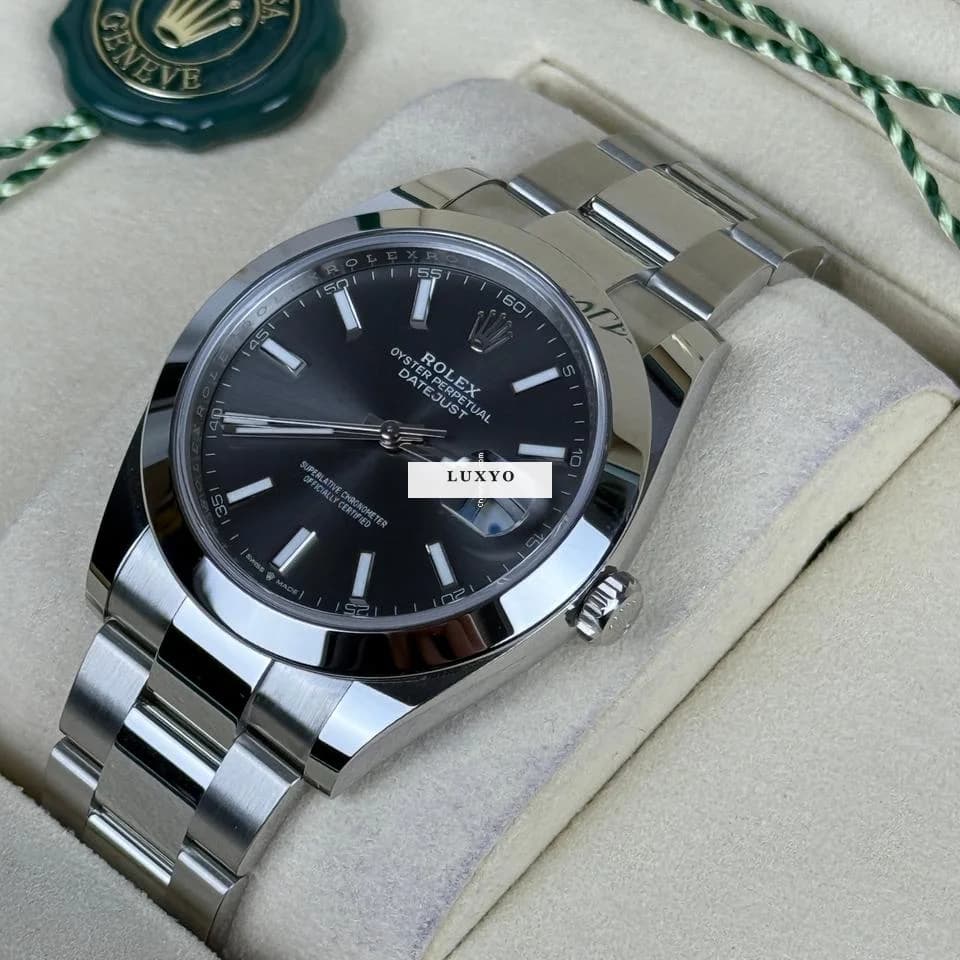 Rolex Datejust 41 Rolex Datejust 41 – Grau / Oyster / Stahl – Neu, Ungetragen - Image 1