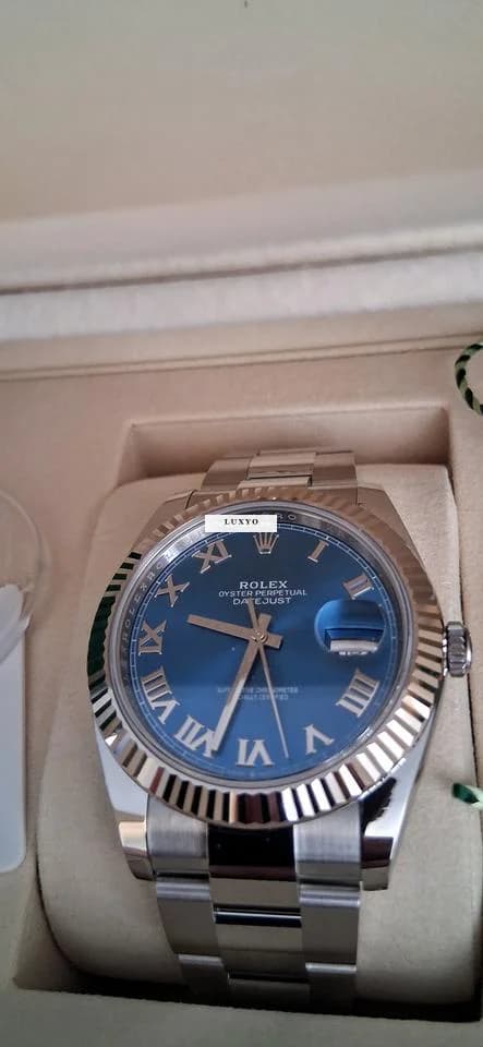 Rolex Datejust 41 Ref. 126334, Edelstahl, Weißgold Lünette, LC100, Fullset. - Image 1