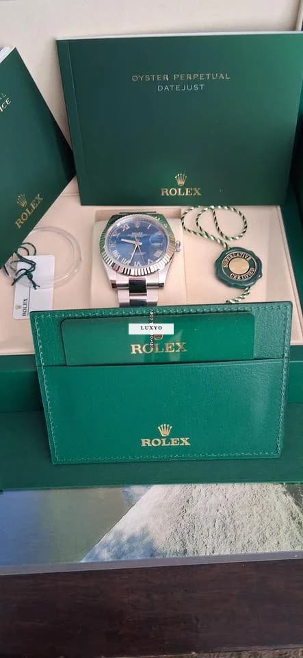 Rolex Datejust 41 Ref. 126334, Edelstahl, Weißgold Lünette, LC100, Fullset. - Thumbnail 6