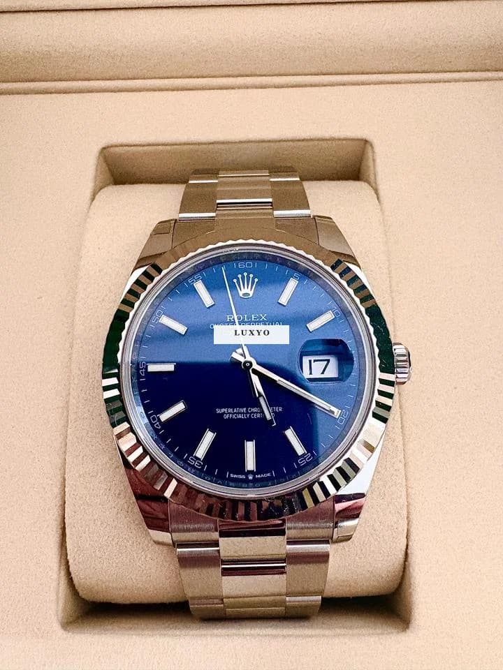 Rolex Datejust 41 Role Datejust 41 blau Oyster Armband - NEU 2025 im Fullset - Image 1