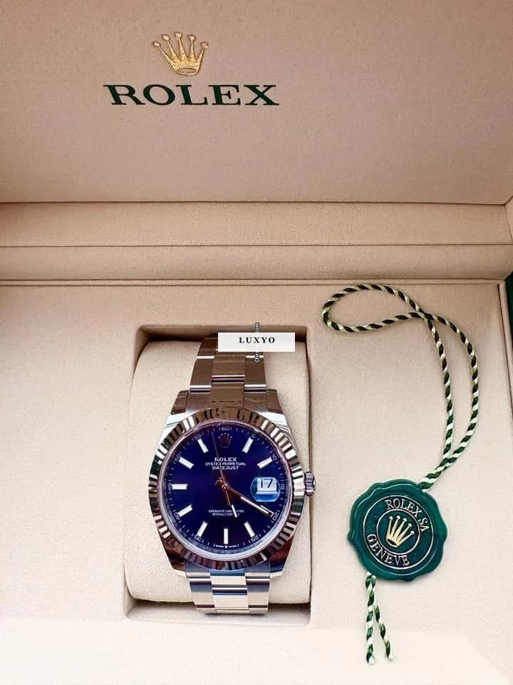 Rolex Datejust 41 Role Datejust 41 blau Oyster Armband - NEU 2025 im Fullset - Thumbnail 2