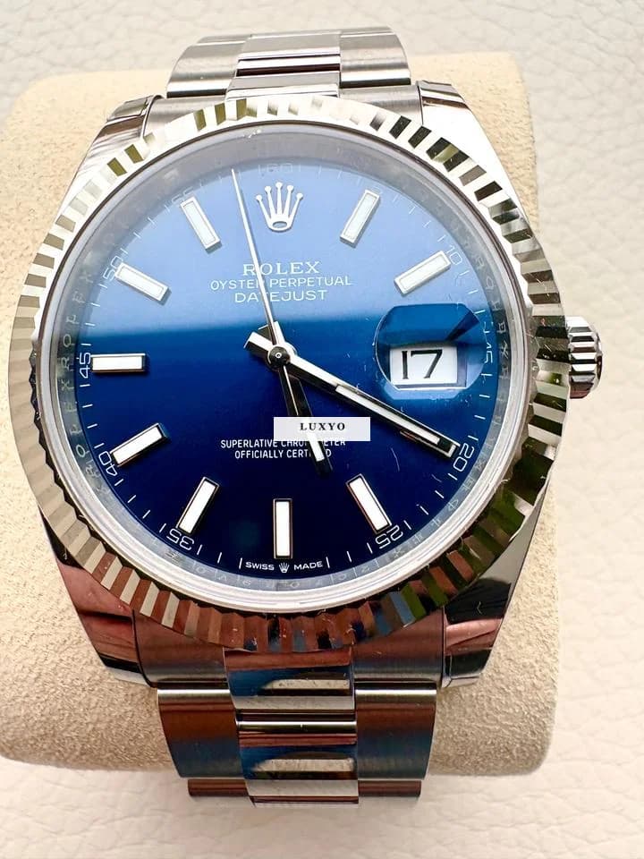 Rolex Datejust 41 Role Datejust 41 blau Oyster Armband - NEU 2025 im Fullset - Thumbnail 3