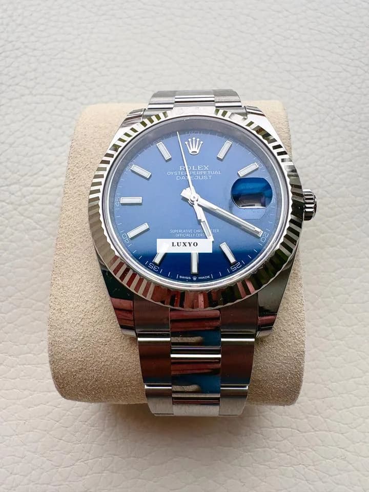 Rolex Datejust 41 Role Datejust 41 blau Oyster Armband - NEU 2025 im Fullset - Thumbnail 4