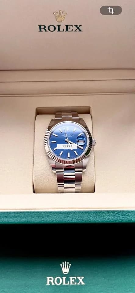 Rolex Datejust 41 Role Datejust 41 blau Oyster Armband - NEU 2025 im Fullset - Thumbnail 5