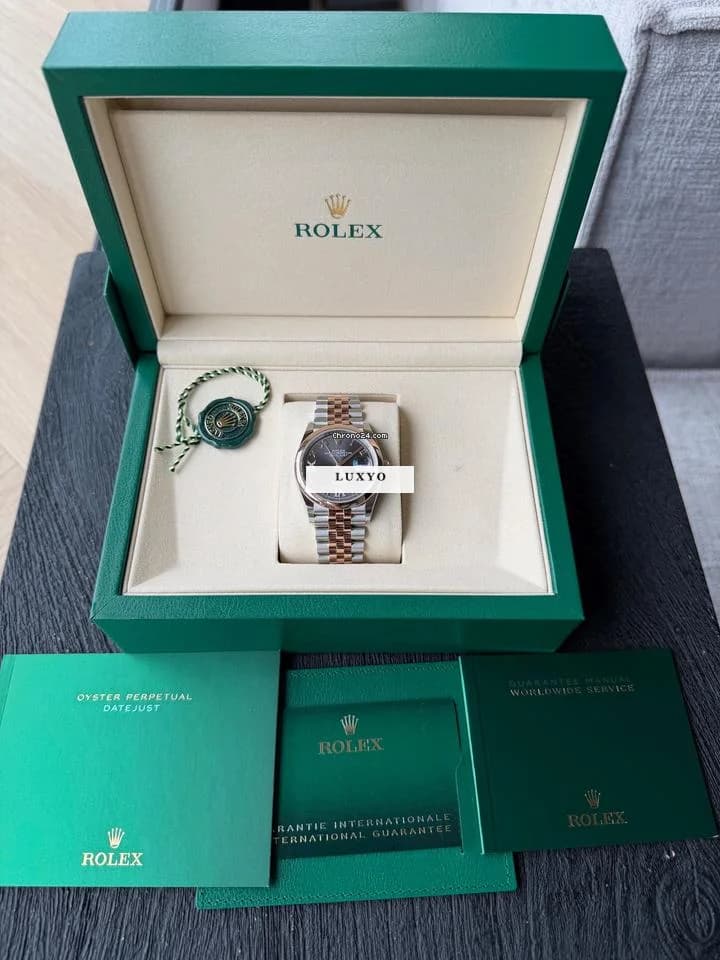 Rolex datejust oyster perpetual Rolex Datejust 36 - Rose Gold - Diamond 6 & 9 numbers - Thumbnail 2