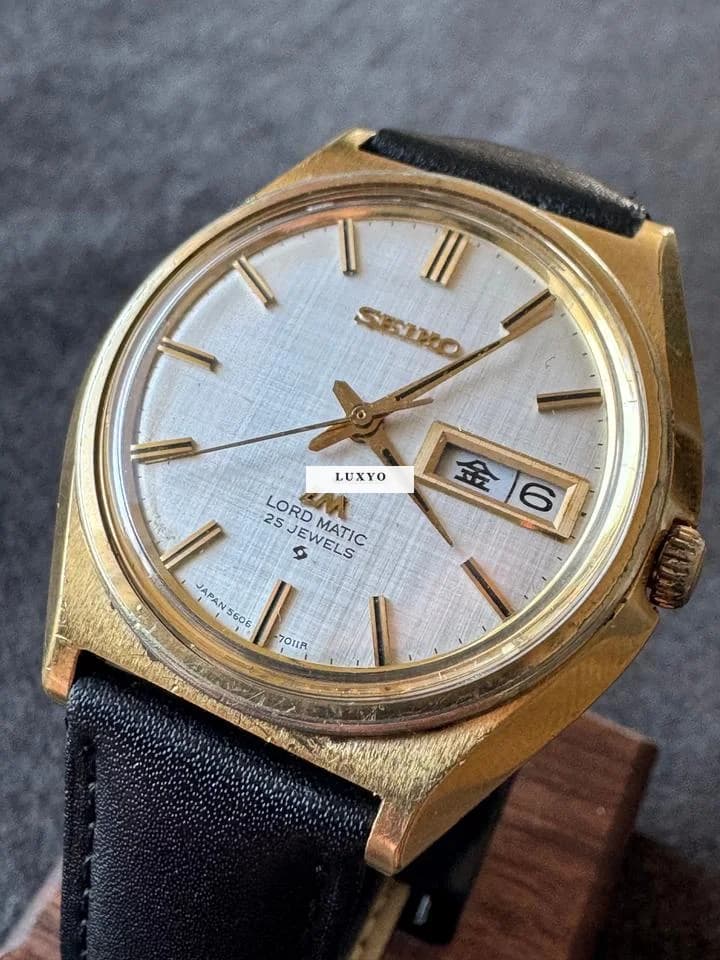 Seiko Lord Matic 1970.09 JDM 5606-7010 Linen dial - Thumbnail 2