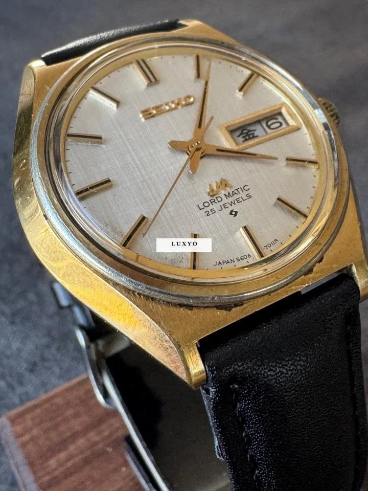Seiko Lord Matic 1970.09 JDM 5606-7010 Linen dial - Thumbnail 3