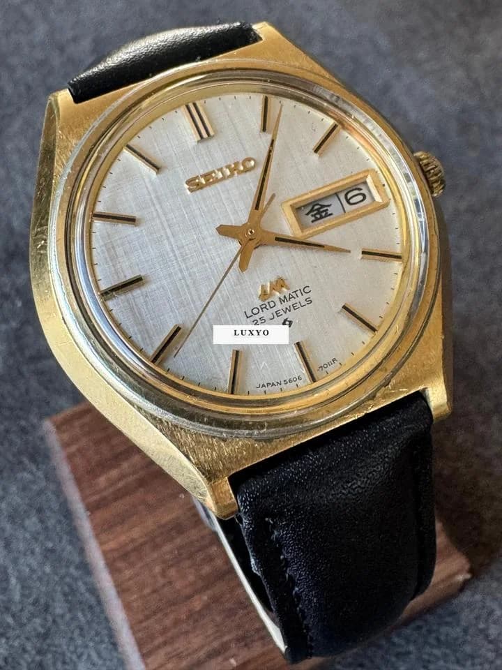 Seiko Lord Matic 1970.09 JDM 5606-7010 Linen dial - Thumbnail 4