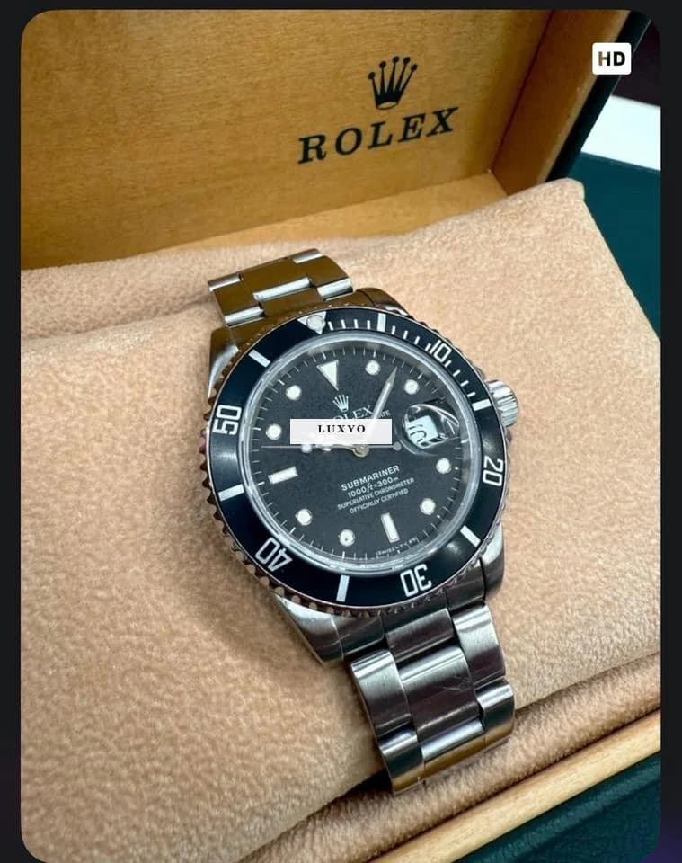 Rolex Submariner Date Rolex Submariner 16800 mit originaler Box und Garantiekarte - Image 1