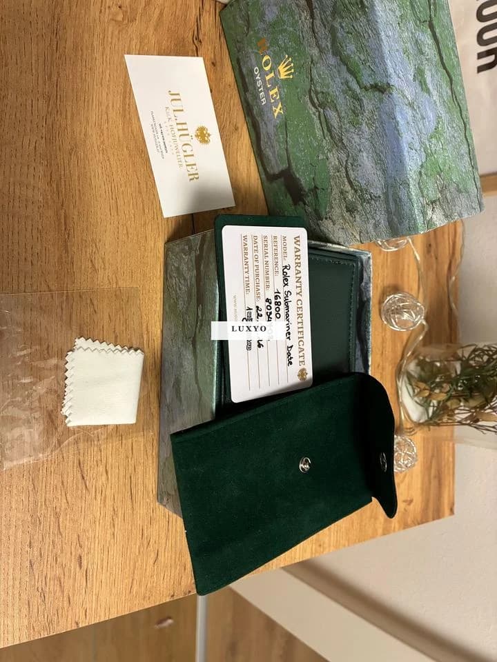 Rolex Submariner Date Rolex Submariner 16800 mit originaler Box und Garantiekarte - Thumbnail 5