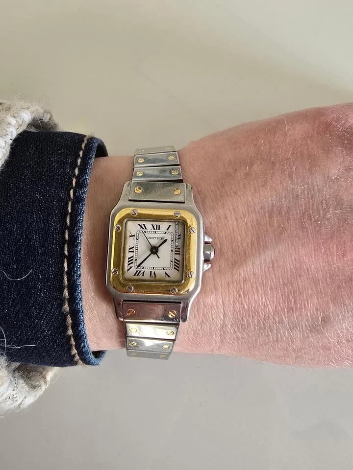 Cartier Santos Lady Santos Galbée automatique - Thumbnail 15