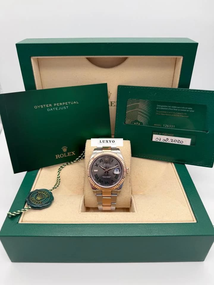 Rolex Datejust 41 Wimbledon rose - Thumbnail 9