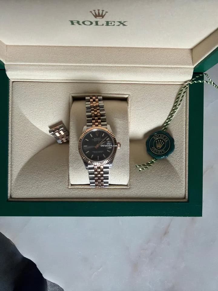 Rolex Datejust 31 DATEJUST en or rose avec cadran Rhod fonce - Thumbnail 2