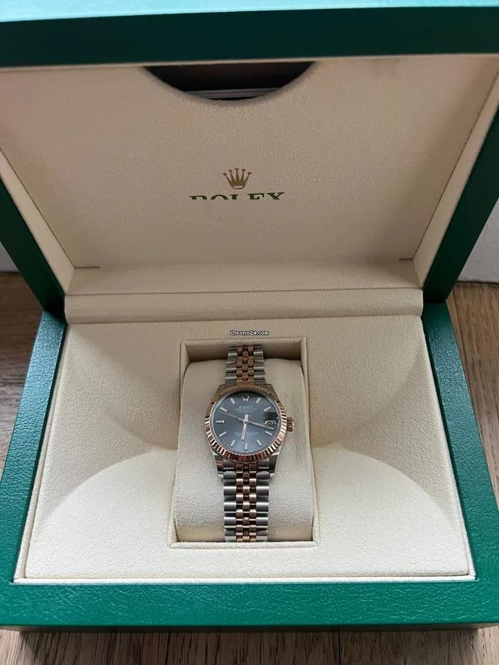 Rolex Datejust 31 DATEJUST en or rose avec cadran Rhod fonce - Thumbnail 3