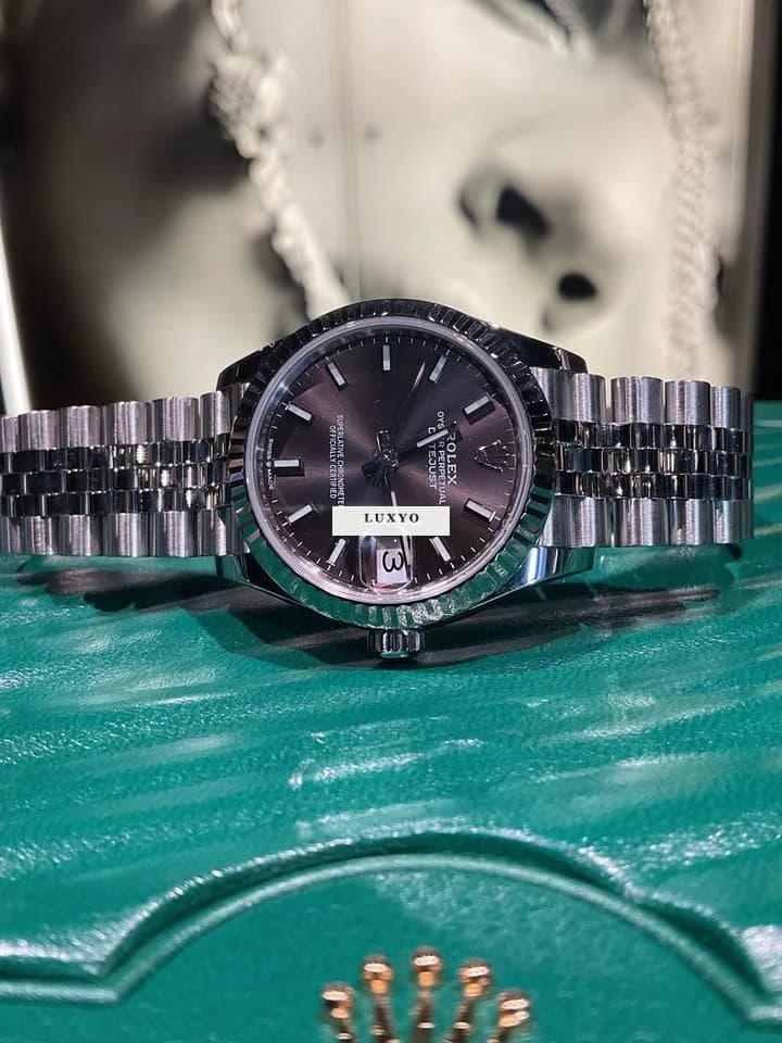 Rolex Datejust 31mm Brown Nuovo Anno 2021 Full Set - Thumbnail 4