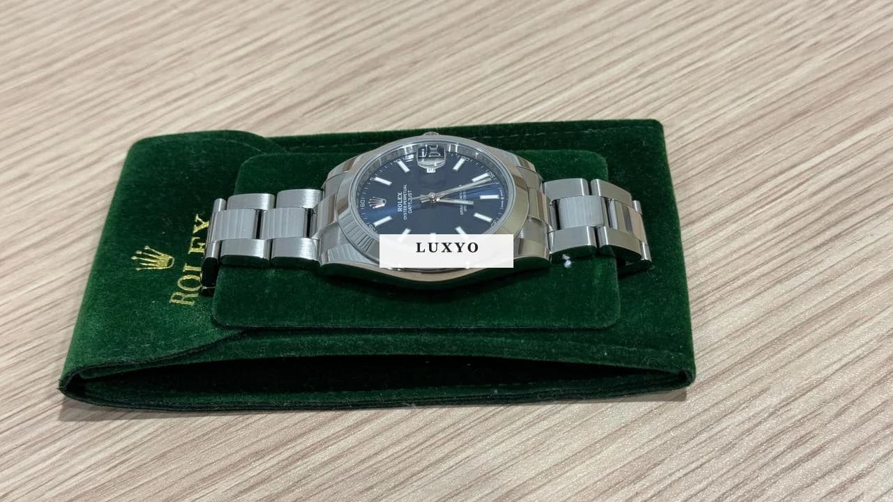 Rolex Datejust 41 Oyster Perpetual 41mm 126300 blue Dec/2022 - Thumbnail 3