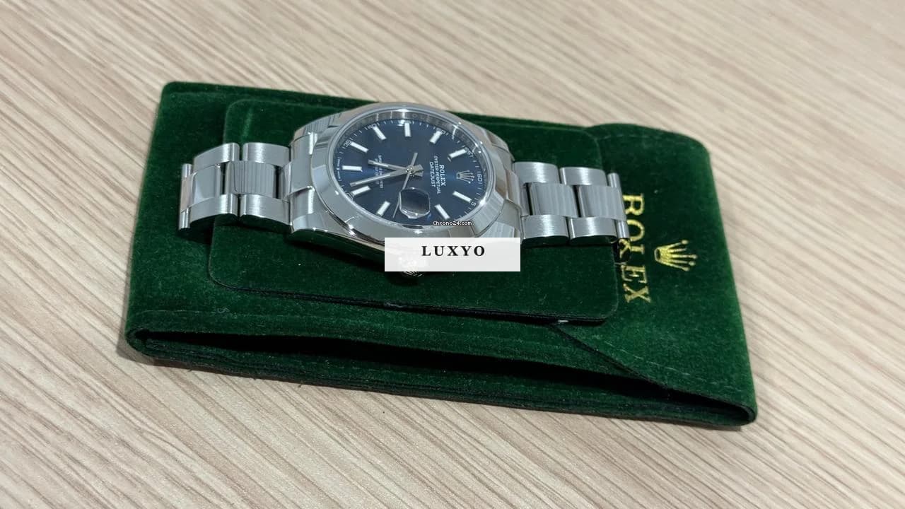 Rolex Datejust 41 Oyster Perpetual 41mm 126300 blue Dec/2022 - Thumbnail 4