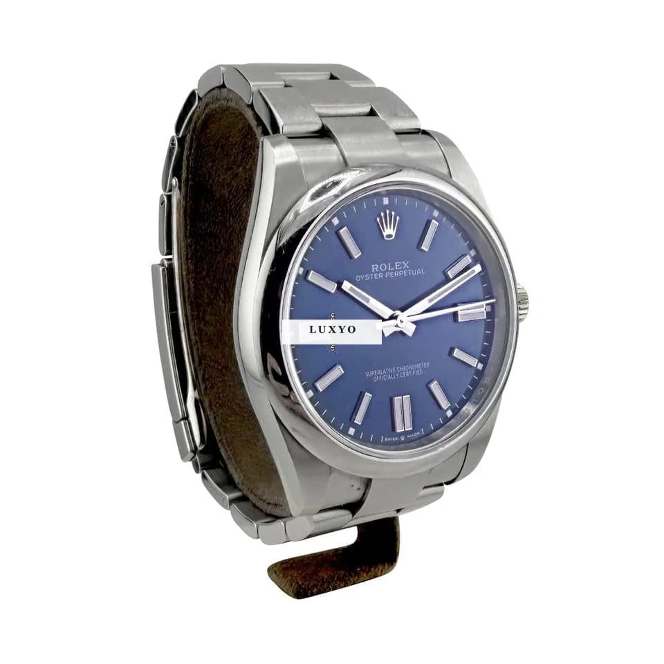 Rolex Oyster Perpetual 41 BLEU VIF FULL SET - Thumbnail 3
