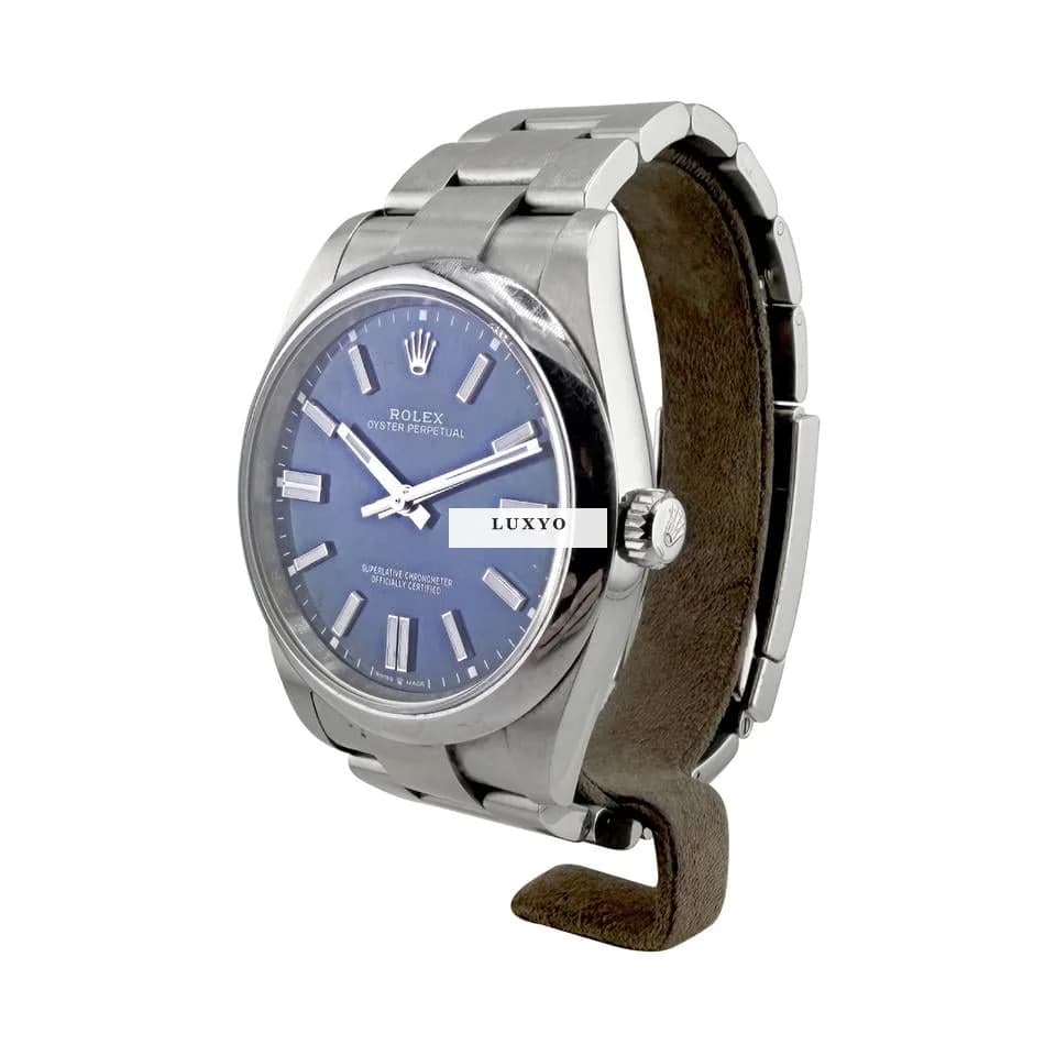 Rolex Oyster Perpetual 41 BLEU VIF FULL SET - Thumbnail 4