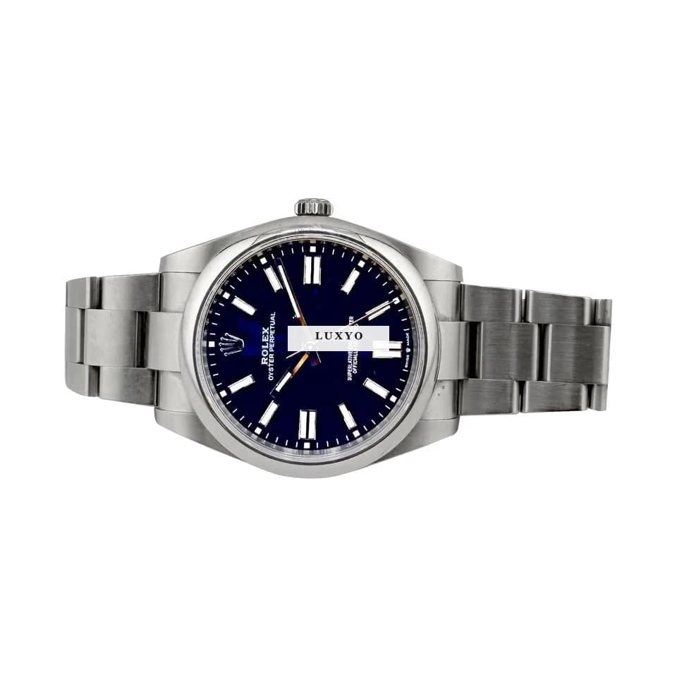 Rolex Oyster Perpetual 41 BLEU VIF FULL SET - Thumbnail 6