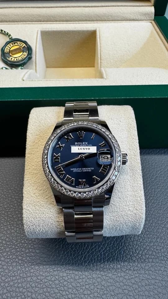 Rolex Datejust 31 46 Diamanten - zu schön, um sie nicht zu tragen! - Thumbnail 2