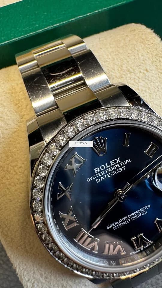 Rolex Datejust 31 46 Diamanten - zu schön, um sie nicht zu tragen! - Thumbnail 4