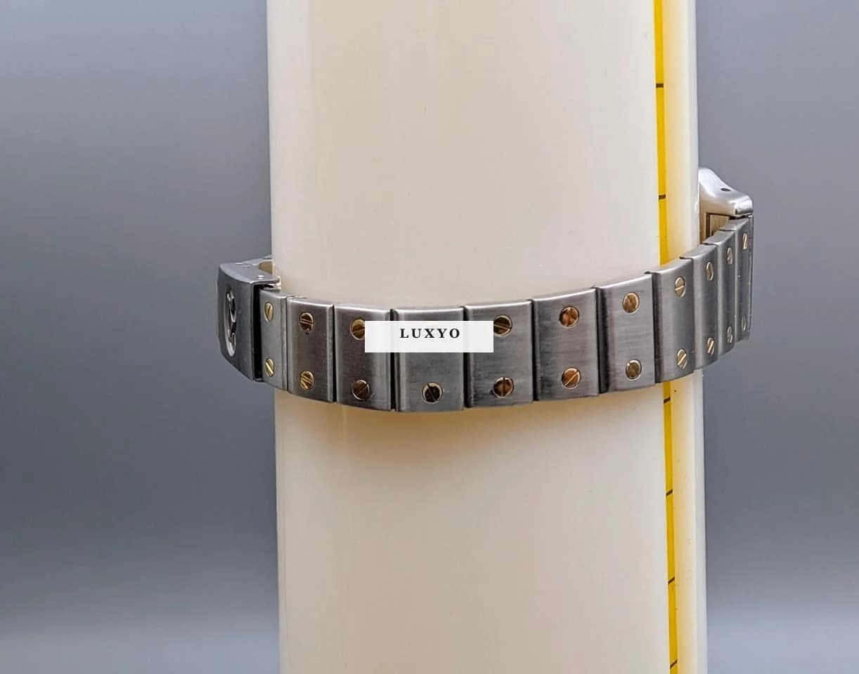 Cartier Santos galbée lady gold steel Bronze dial Bronze Dial - Thumbnail 11