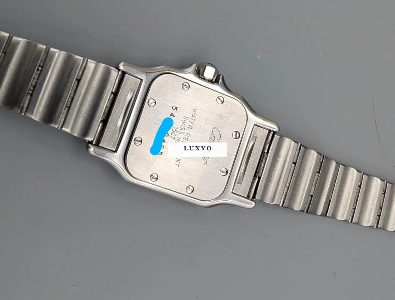 Cartier Santos galbée lady gold steel Bronze dial Bronze Dial - Thumbnail 13