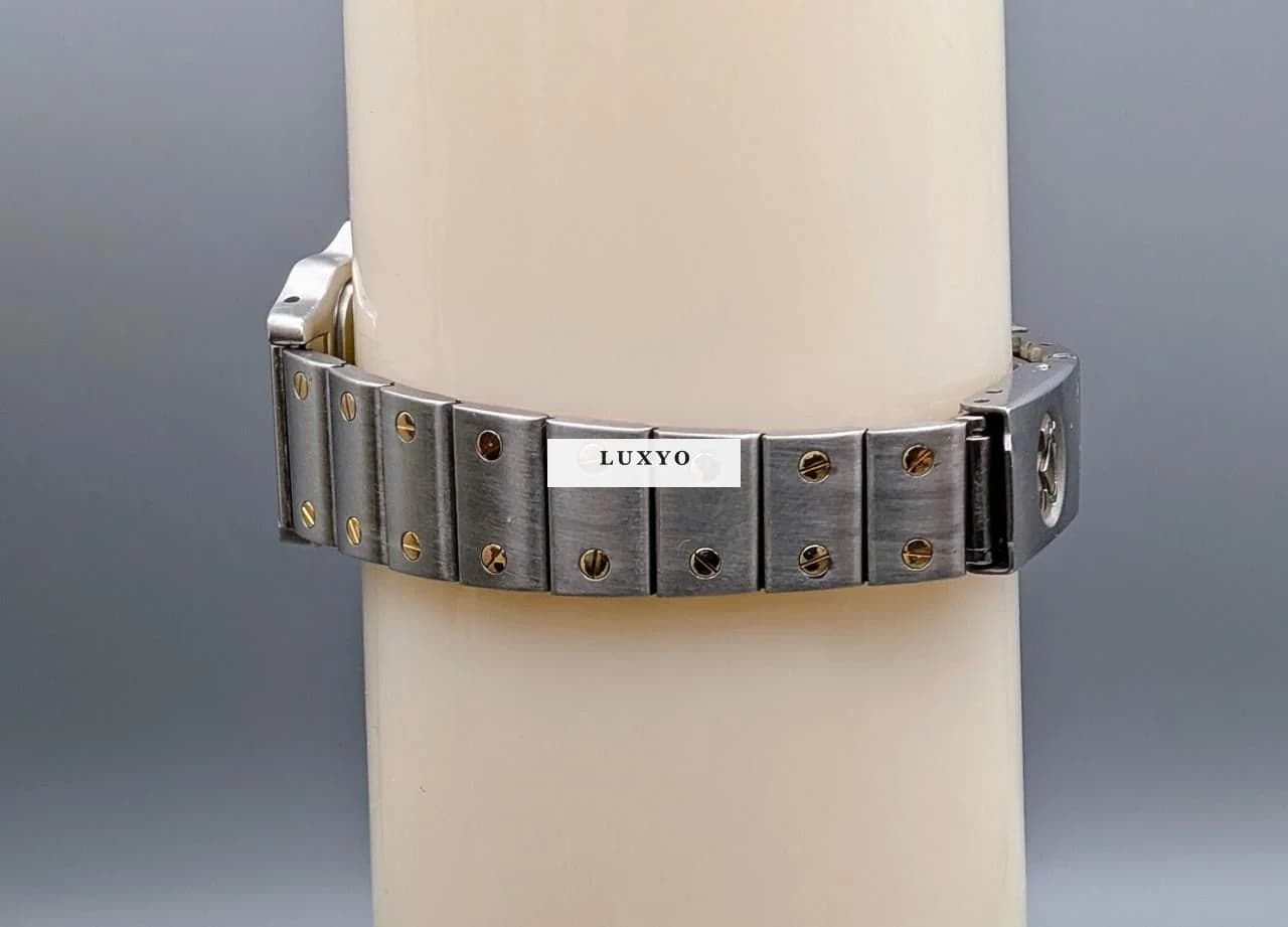 Cartier Santos galbée lady gold steel Bronze dial Bronze Dial - Thumbnail 9