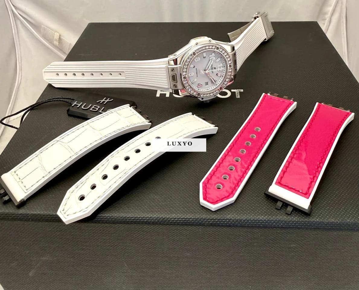 Hublot Big Bang One Click White Diamonds Plus 2 Extra strap(original Hublot) - Thumbnail 5
