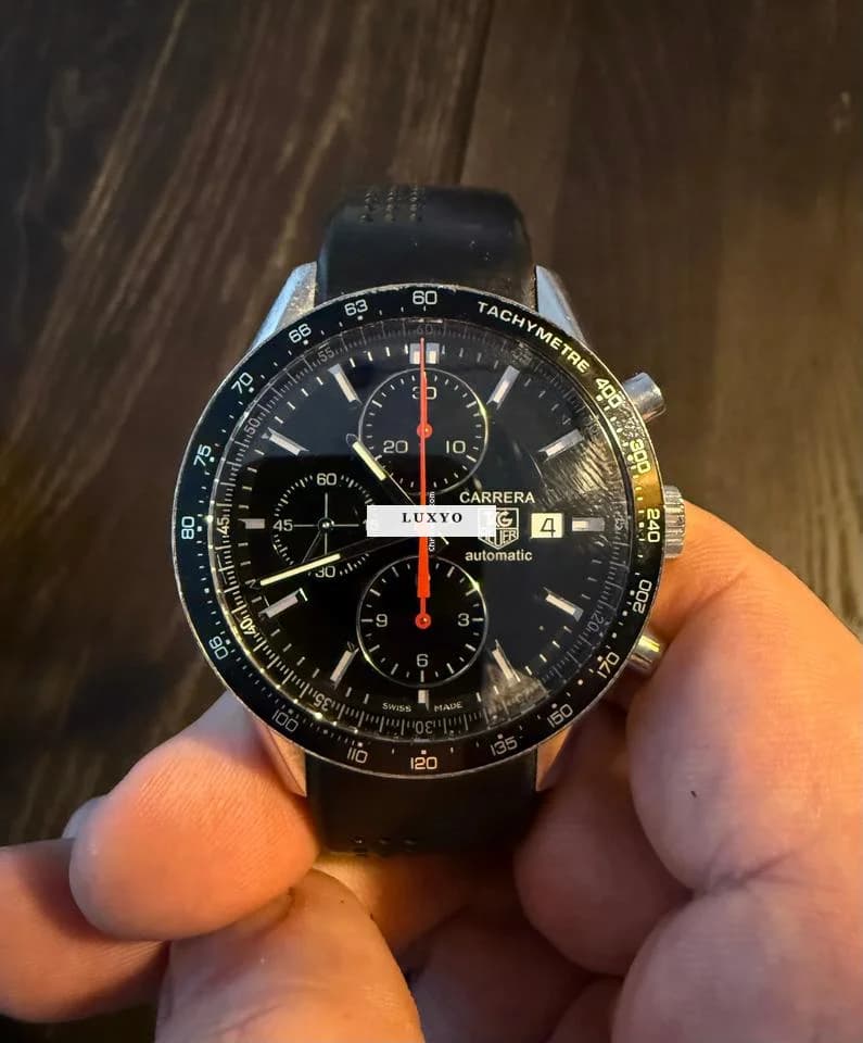 TAG Heuer Carrera Calibre 16 USADO - BOM ESTADO - FULL SET - CAIXA E DOCUMENTOS - Thumbnail 4