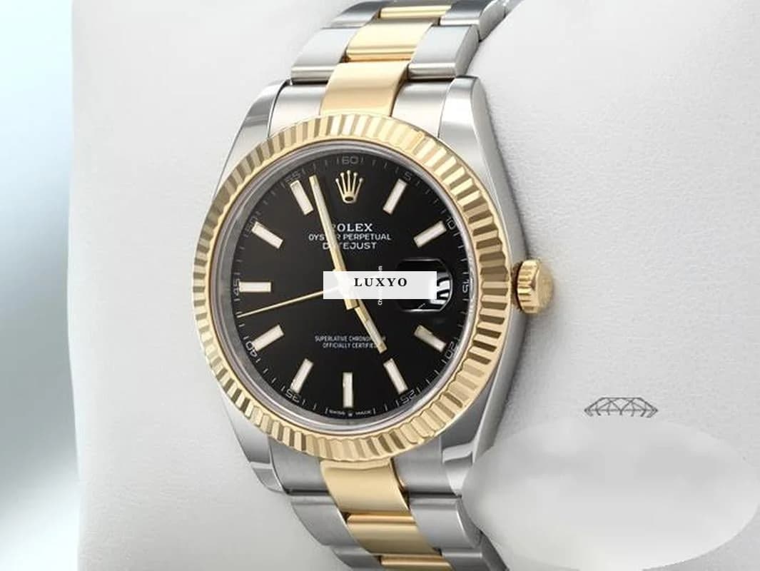 Rolex Datejust 41 126333 Stahl Gelbgold 750 2022 Automatik Stainless Steel 18kt Yellow Gold Herren Damen Oyster-band Chronometer Black Dial - Thumbnail 2