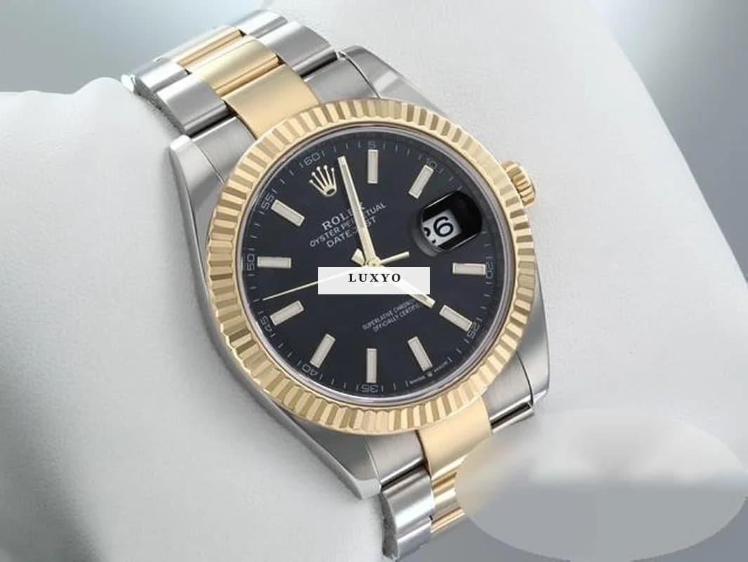 Rolex Datejust 41 126333 Stahl Gelbgold 750 2022 Automatik Stainless Steel 18kt Yellow Gold Herren Damen Oyster-band Chronometer Black Dial - Thumbnail 3